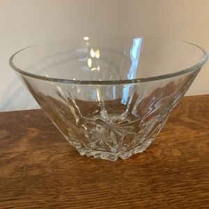 Vintage Princess House Heritage Design Crystal Salad Serving Bowl